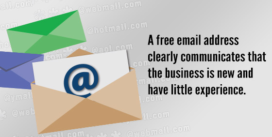 Why you shouldn't use a free email address for business?